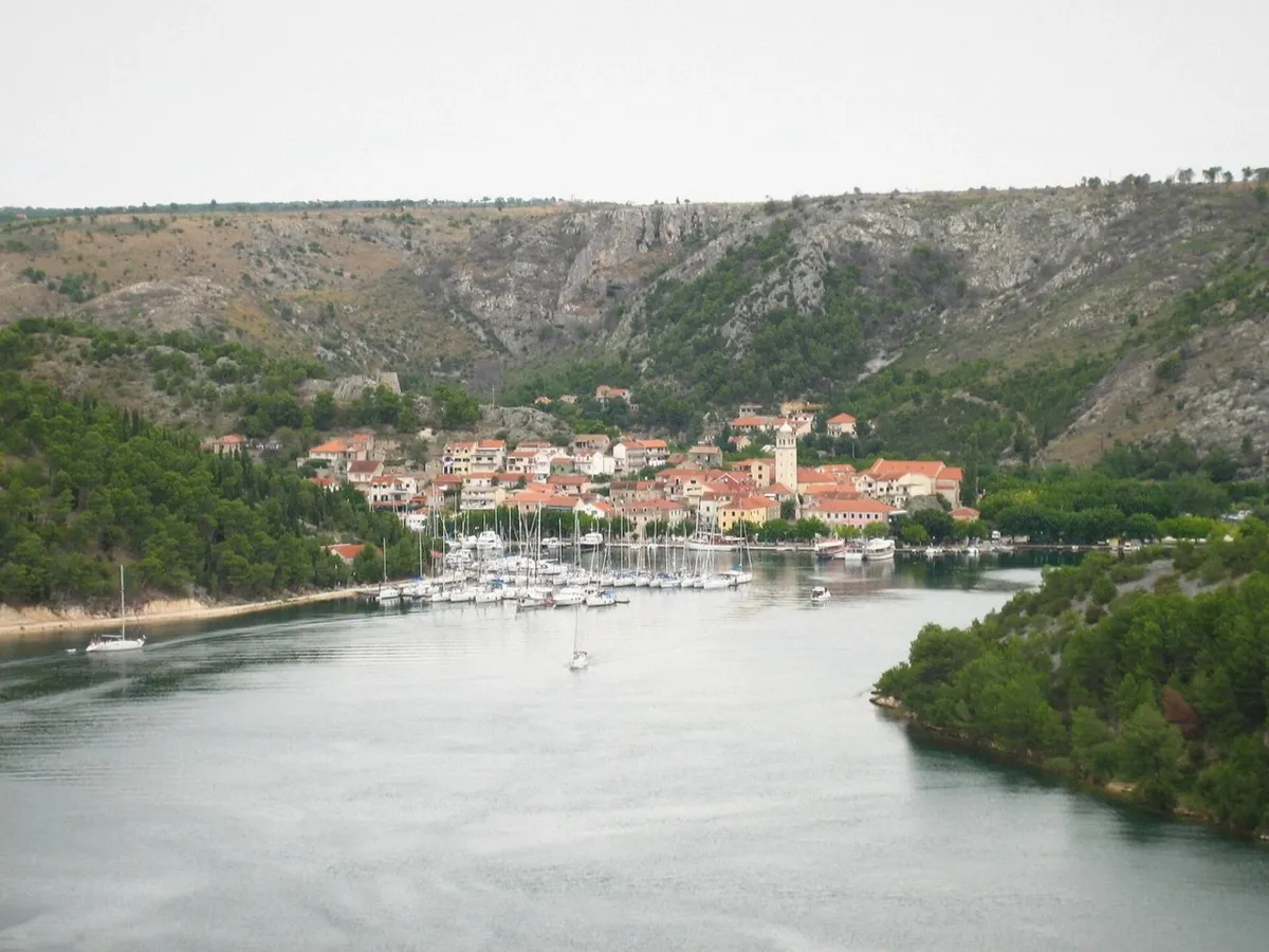 Skradin s vidilice on a Krka waterfalls tour from Split, Croatia